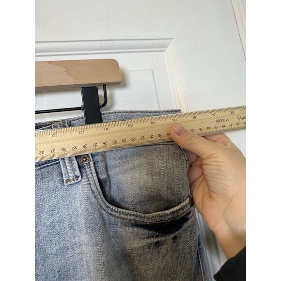 Kut From The Kloth Jeans Bardot Crop Skinny Boyfriend Distressed Women’s Sz 12 - Picture 7 of 12